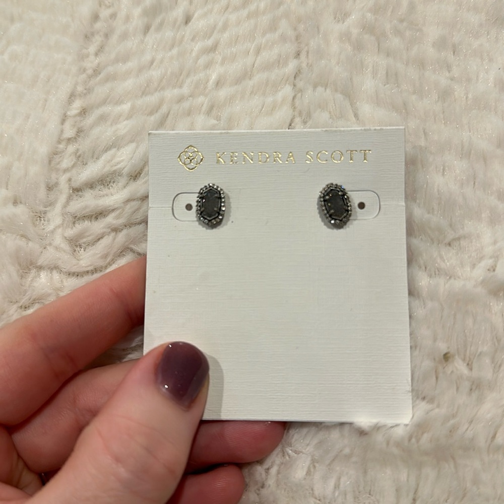 Kendra Scott silver Cade studs
